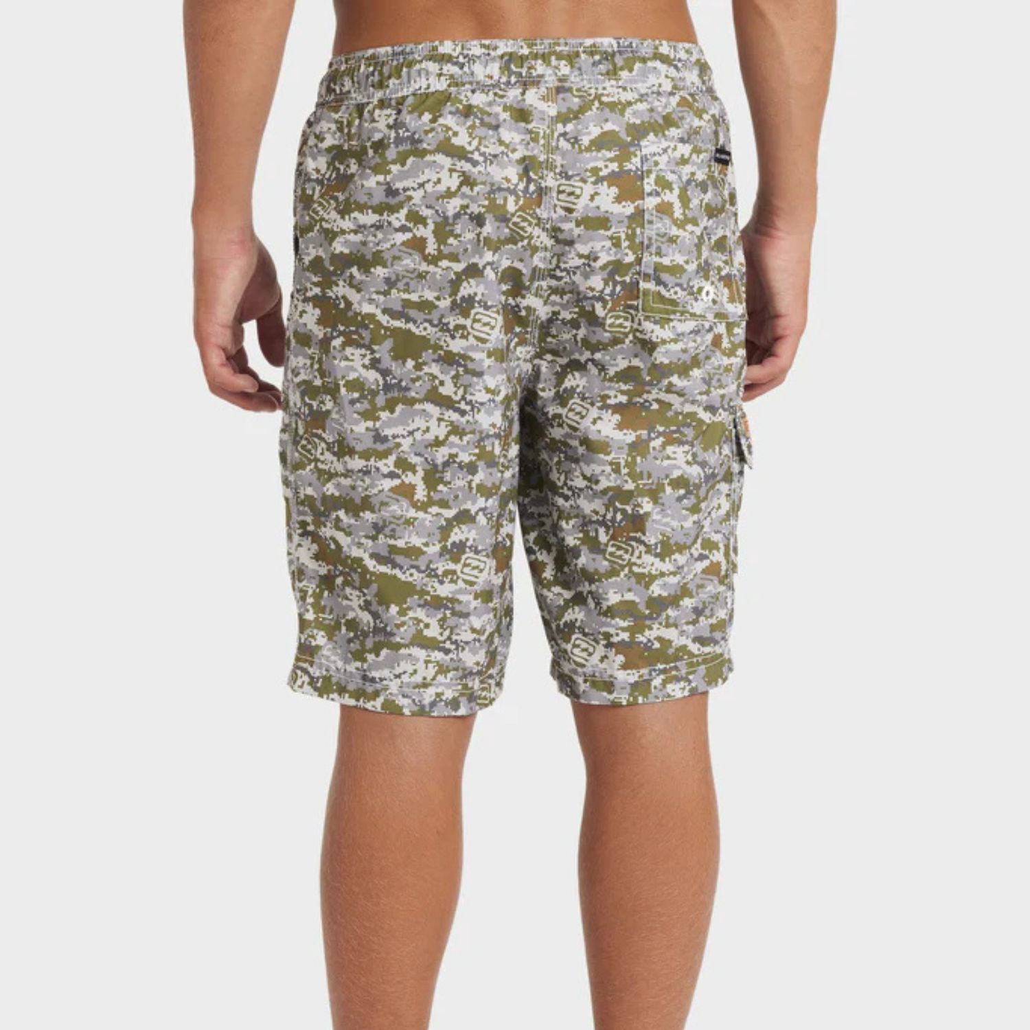 BILLABONG BOYS THROW ON BOARDSHORTS - CAMO