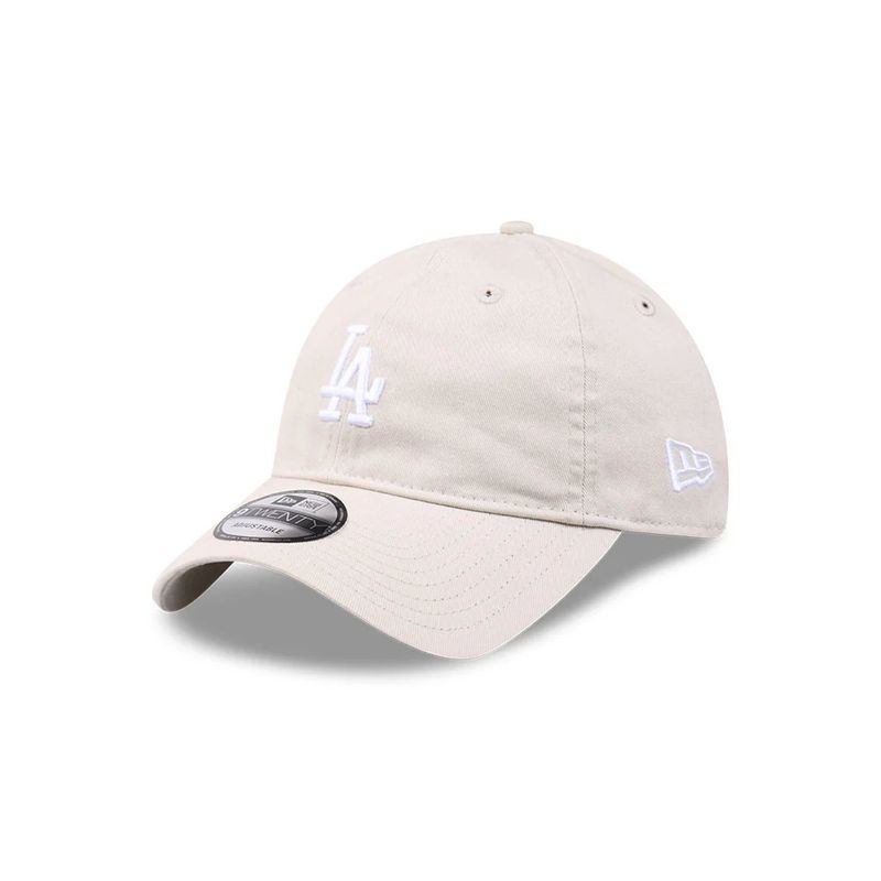 NEW ERA 9TWENTY CLOTH STRAP MIDI - LA DODGERS MLB - STONE/WHITE