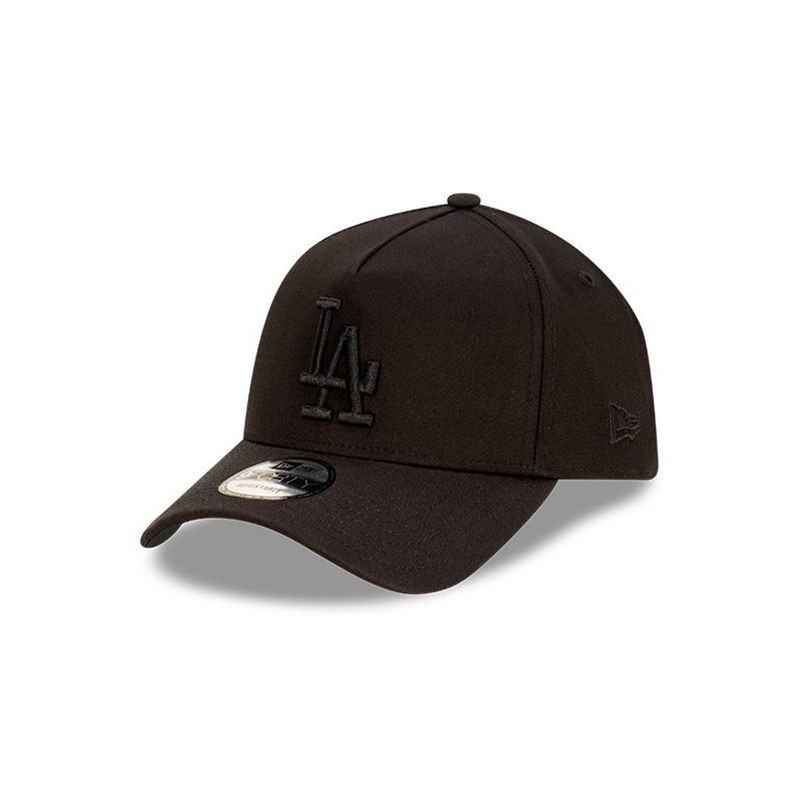 NEW ERA 9FORTY A-FRAME SNAPBACK - LA DODGER MLB - BLACK/BLACK
