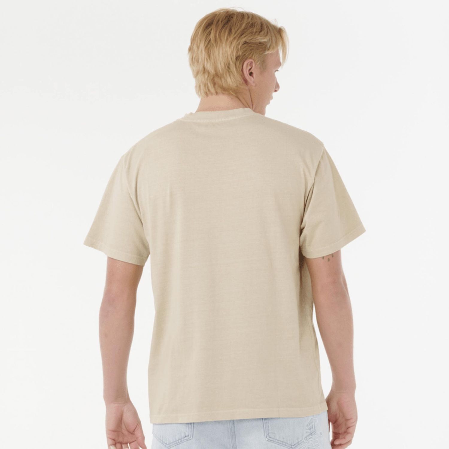RIP CURL MENS MEDINA STACKER SS TEE  -  KHAKI SAND