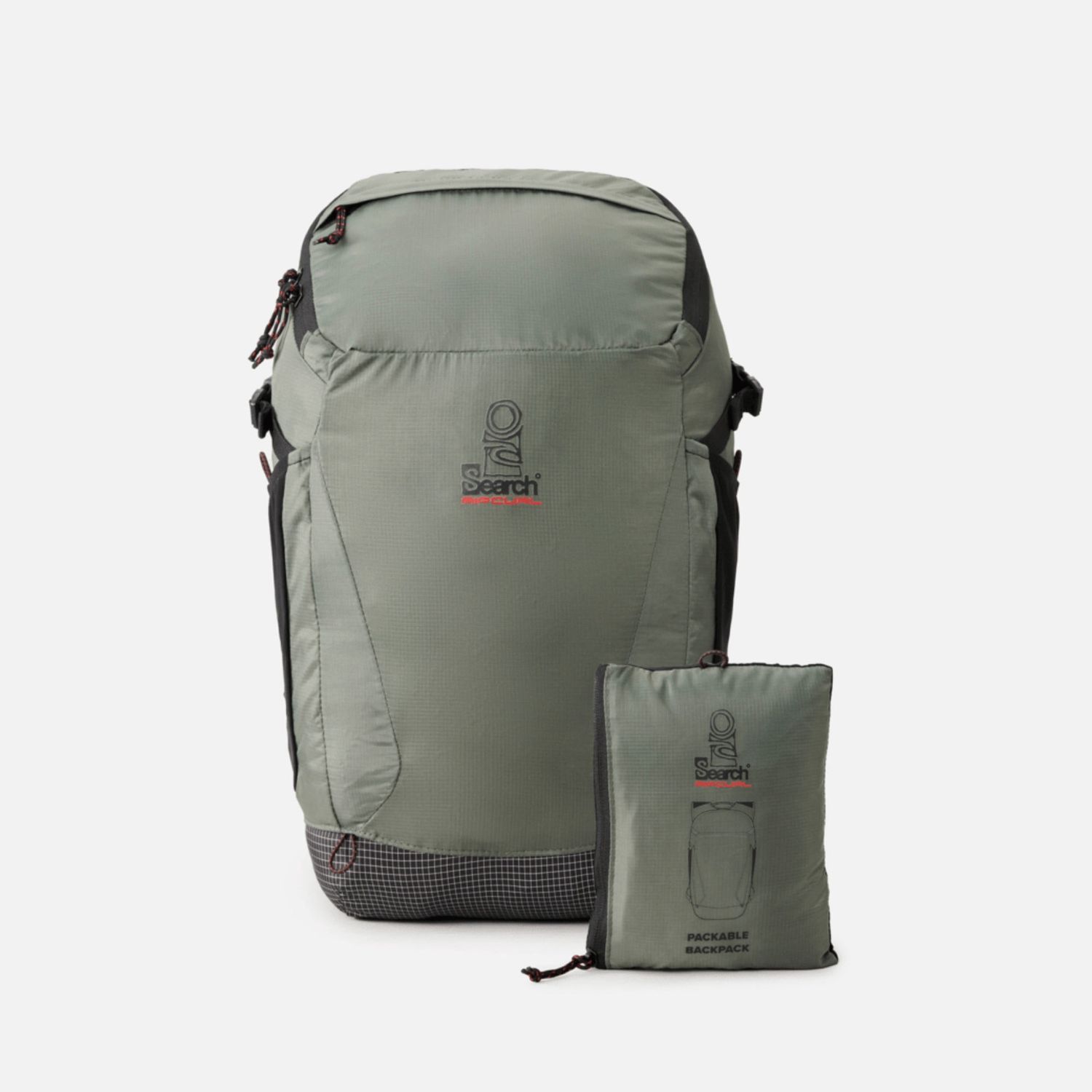RIP CURL MENS SEARCH PACKABLE 25L BACKPACK  -  DEEP CACTUS