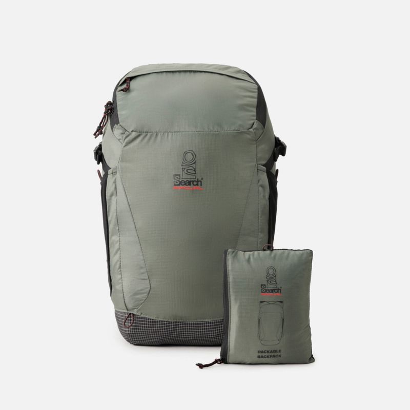 RIP CURL MENS SEARCH PACKABLE 25L BACKPACK  -  DEEP CACTUS