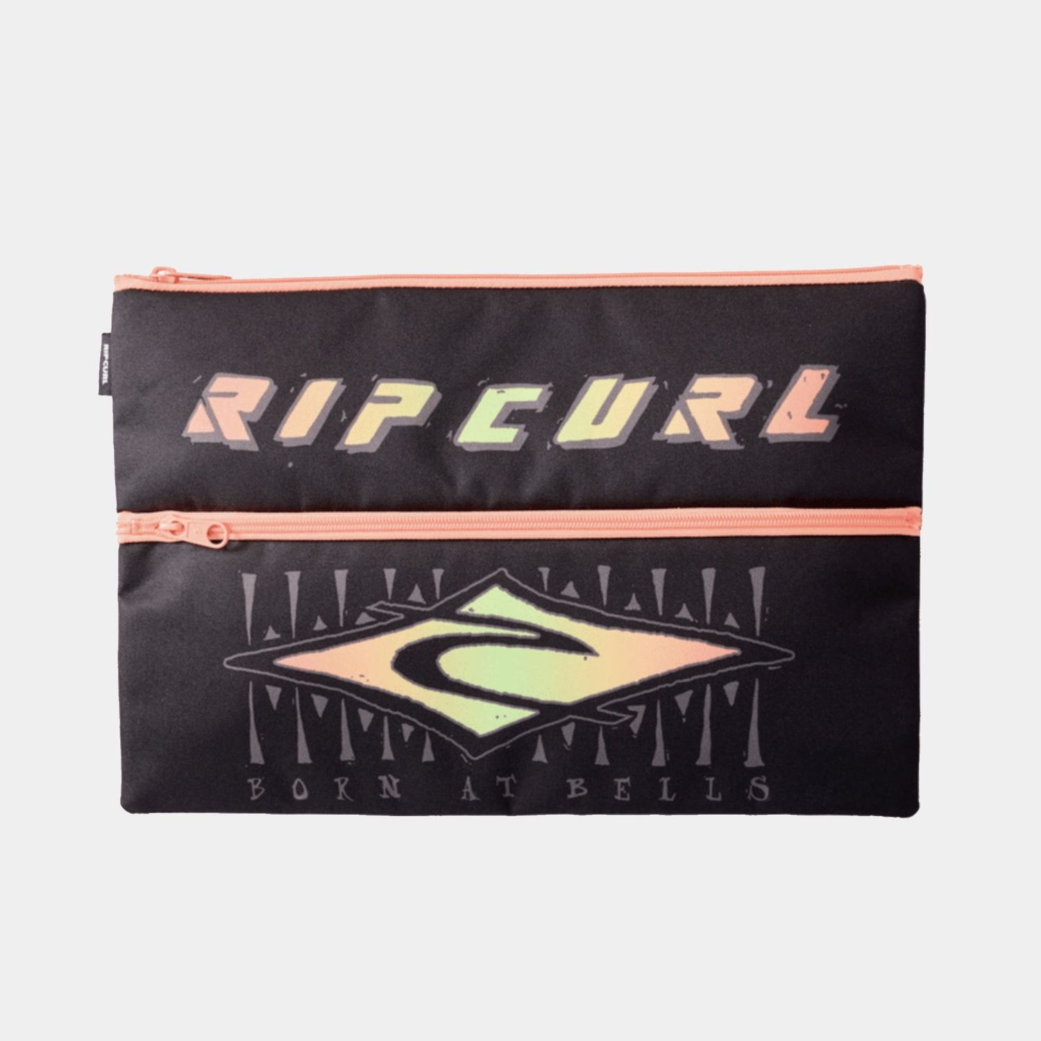 RIP CURL X LARGE PENCIL CASE SCHOOL 2025 - BLACK / ORANGE