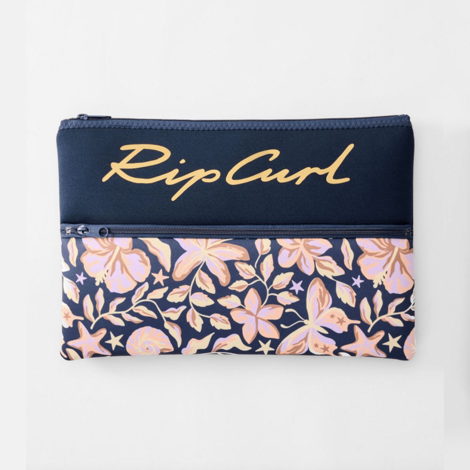 RIP CURL WOMENS XL PENCIL CASE VARIETY - NAVY / LILAC