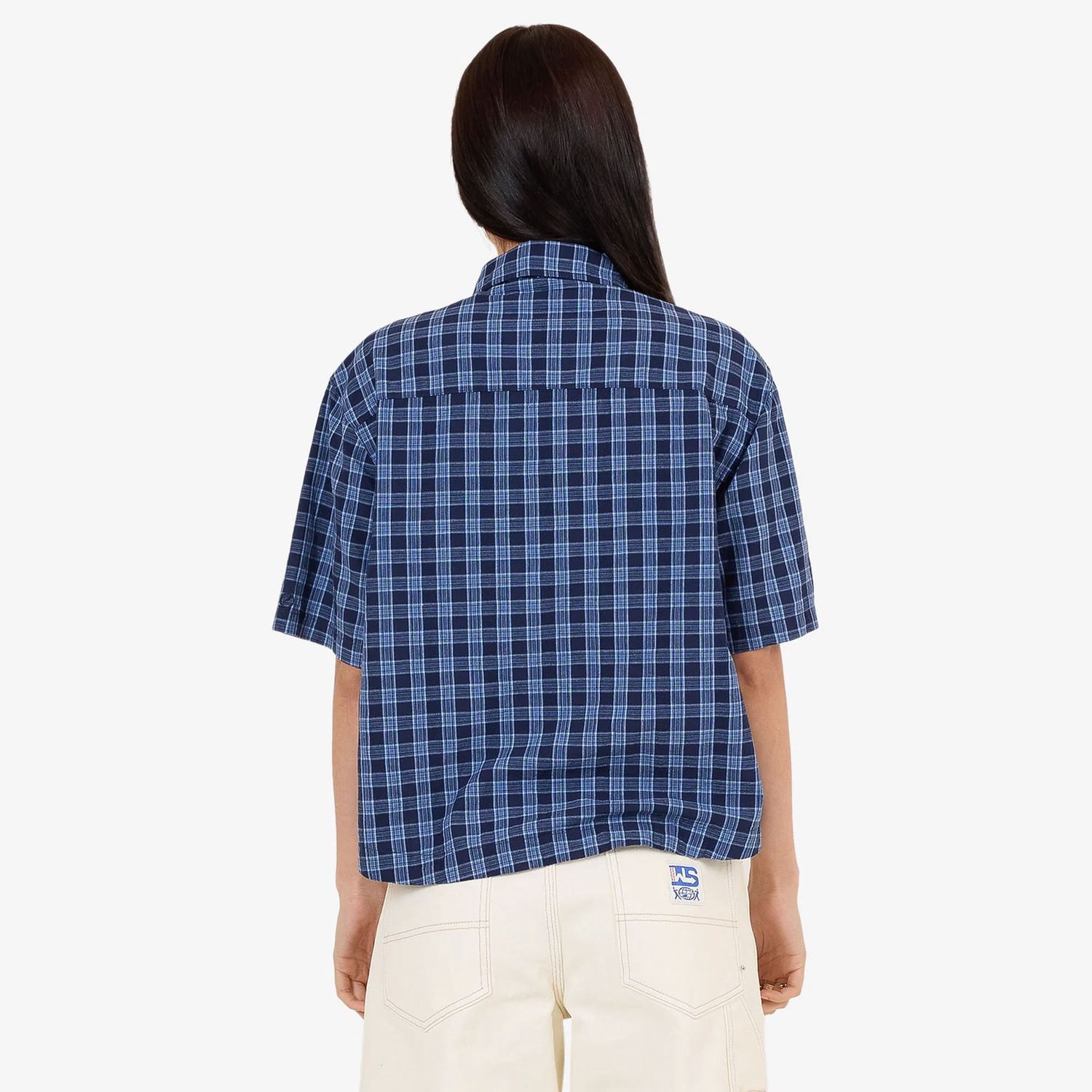 WORSHIP WOMENS REMOVAL BOX FIT SS SHIRT - BELL AIR BLUE