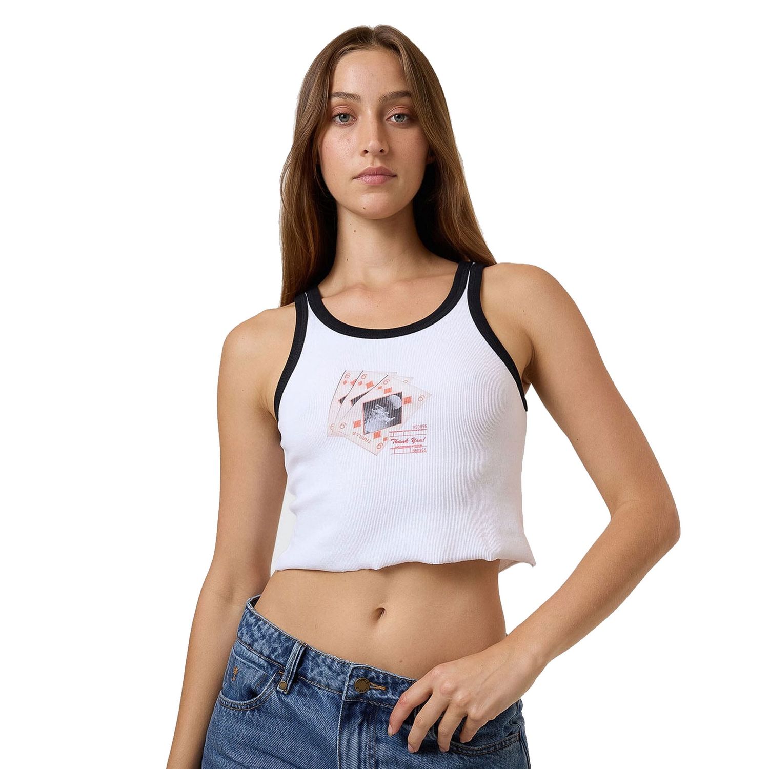 THRILLS WOMENS APPRECIATION TANK - WHITE
