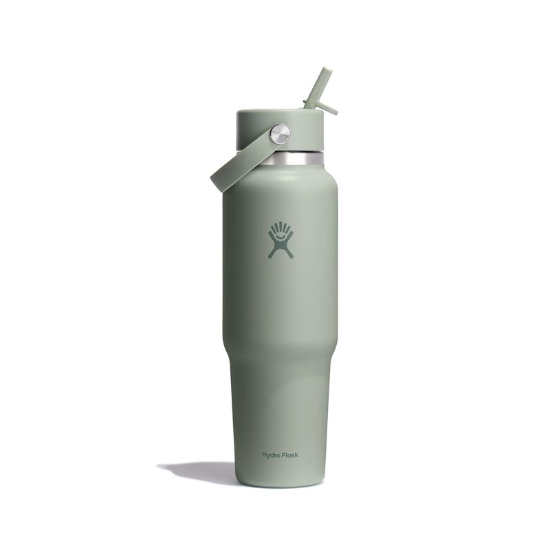 HYDRO FLASK 40 OZ WIDE FLEX STRAW TRAVEL BOTTLE - AGAVE