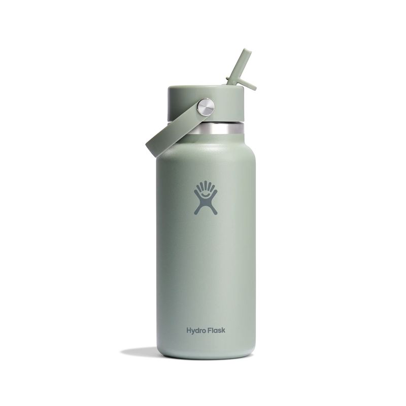 HYDRO FLASK 32 OZ WIDE FLEX STRAW CAP - AGAVE