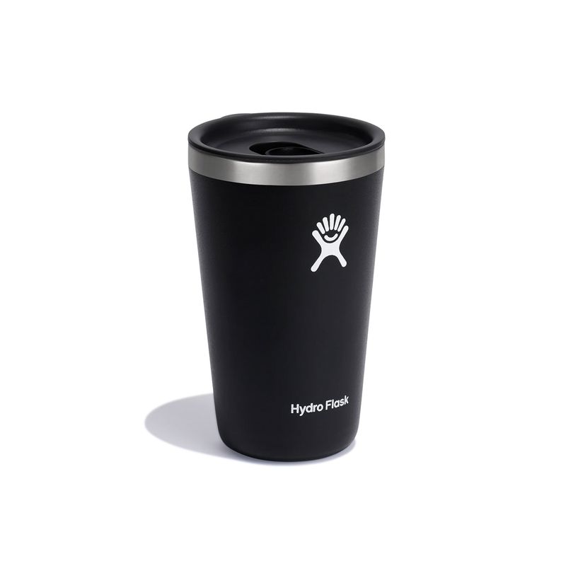 HYDRO FLASK 16OZ ALL AROUND TUMBLER PRESS -IN LID- BLACK
