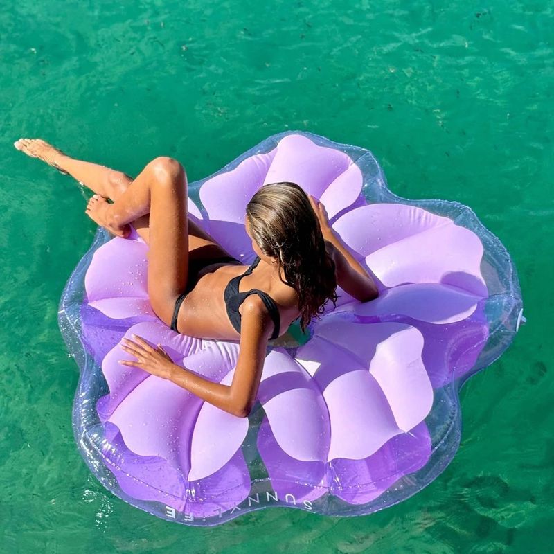 SUNNYLIFE Luxe Lie-On Float Hibiscus Pastel - LILAC