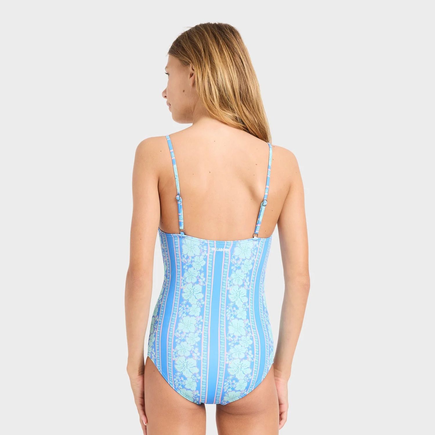 BILLABONG TEEN GIRLS HAPPY HIBISCUS ONE PIECE - MULTI