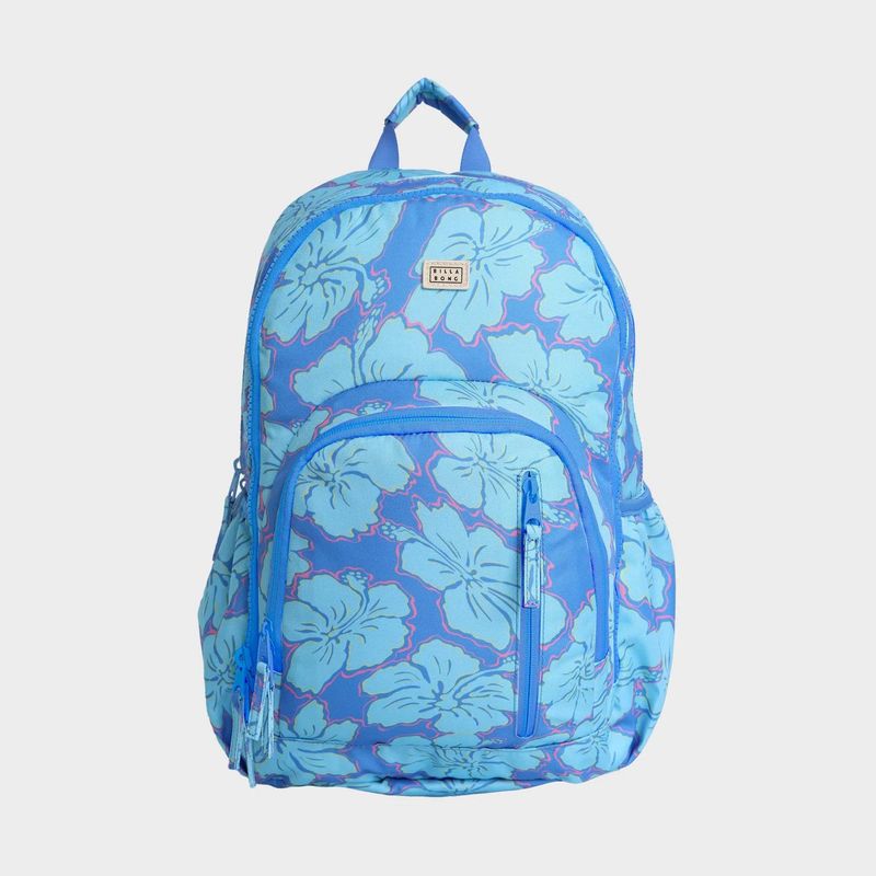 BILLABONG GIRLS HAPPY HIBISCUS ROADIE JNR BACKPACK - TIDAL BLUE