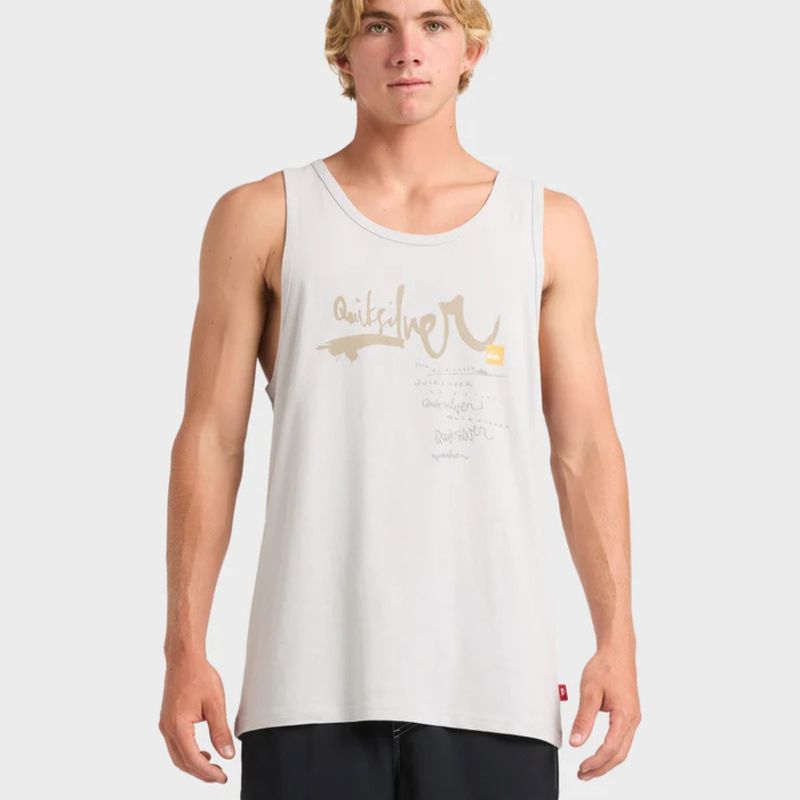 QUIKSILVER MENS  IMPAIRED II TANK - GREY VIOLET