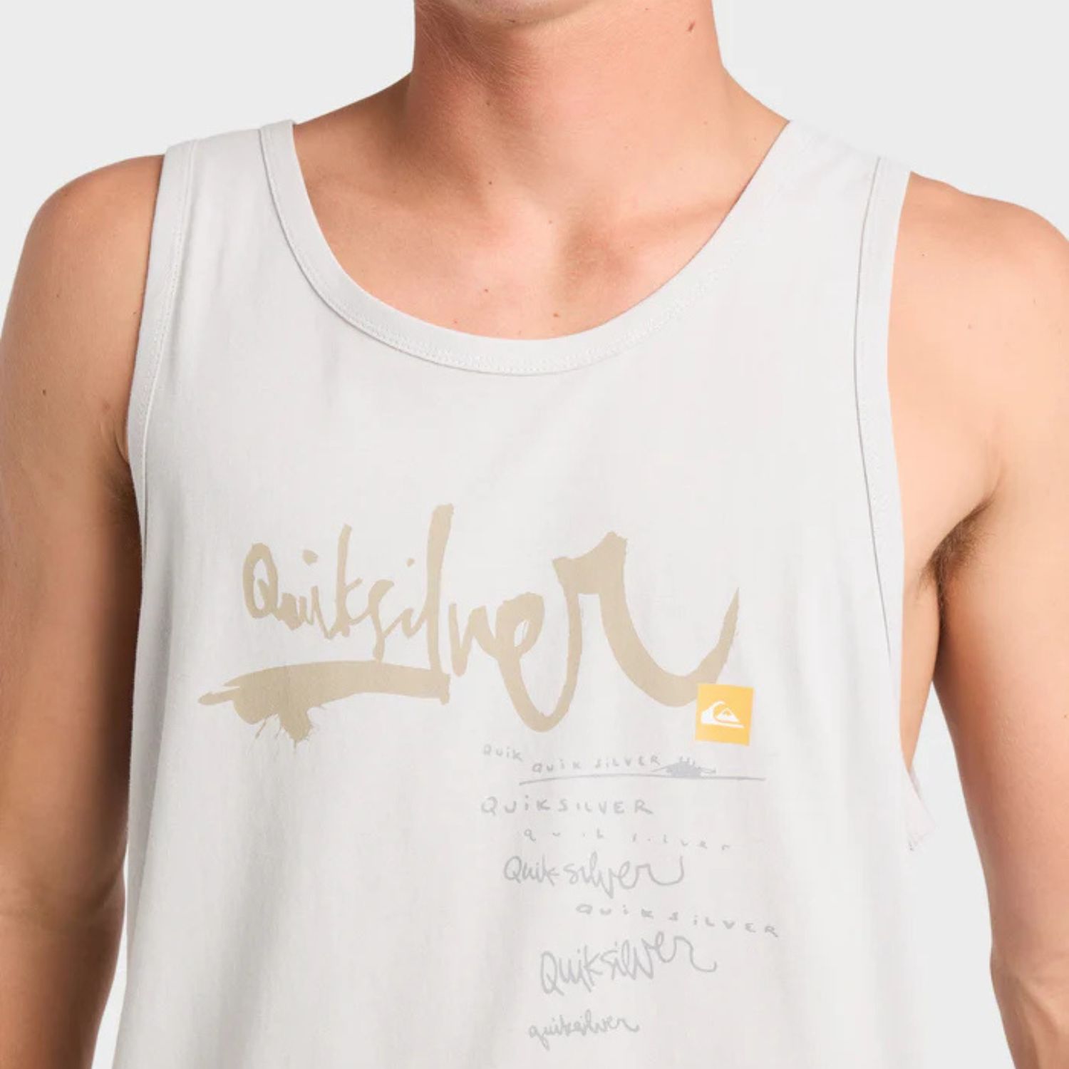 QUIKSILVER MENS  IMPAIRED II TANK - GREY VIOLET