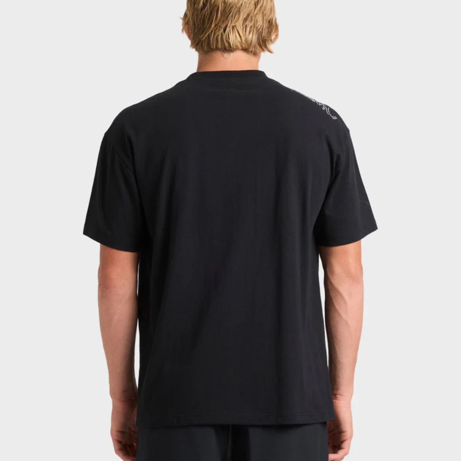 QUIKSILVER MENS  AFFECTED SS TEE - BLACK