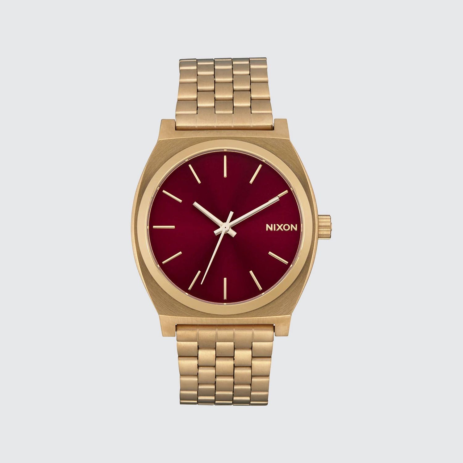 NIXON TIME TELLER WATCH - GOLD / OXBLOOD SUNRAY