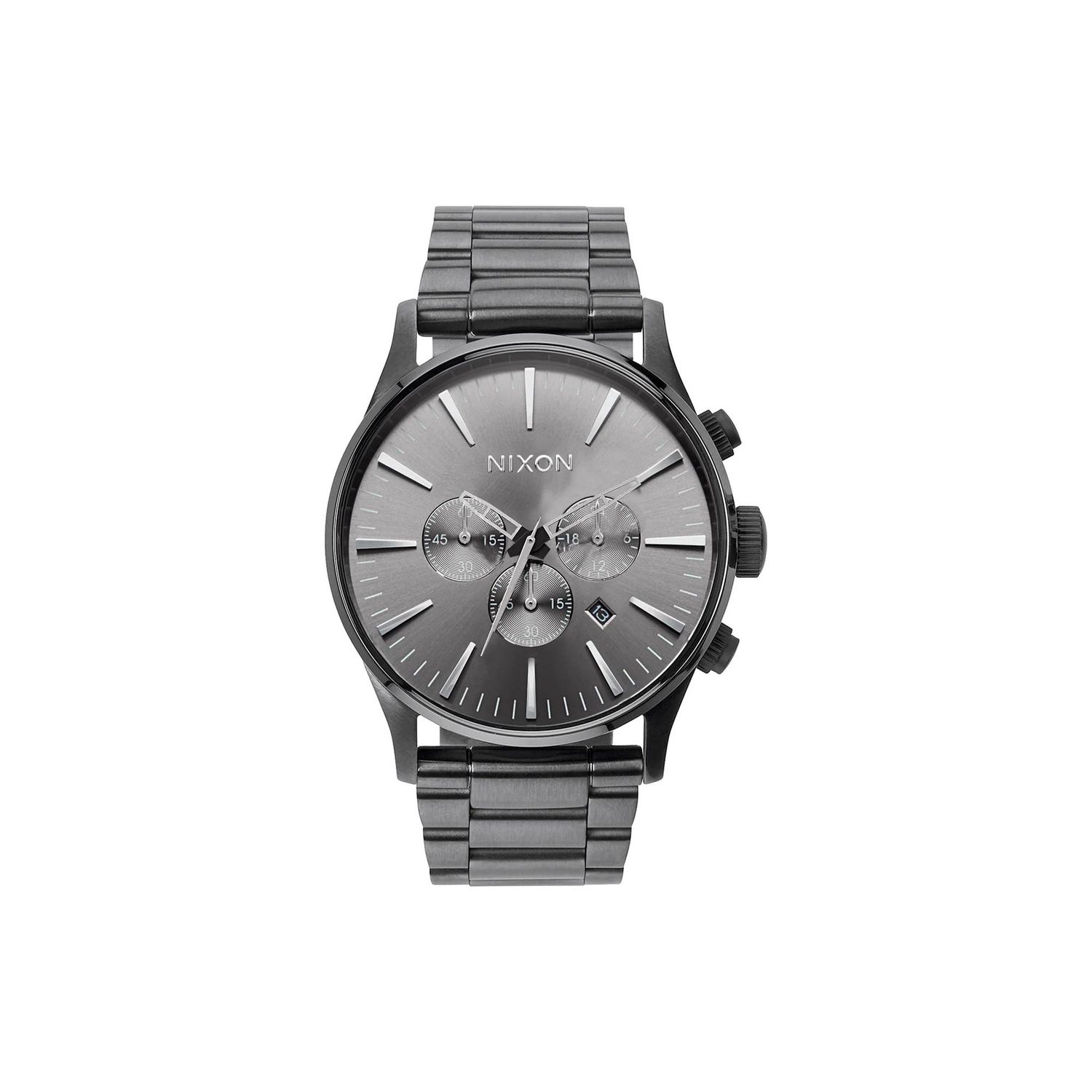 NIXON SENTRY CHRONO WATCH - ALL GUNMETAL