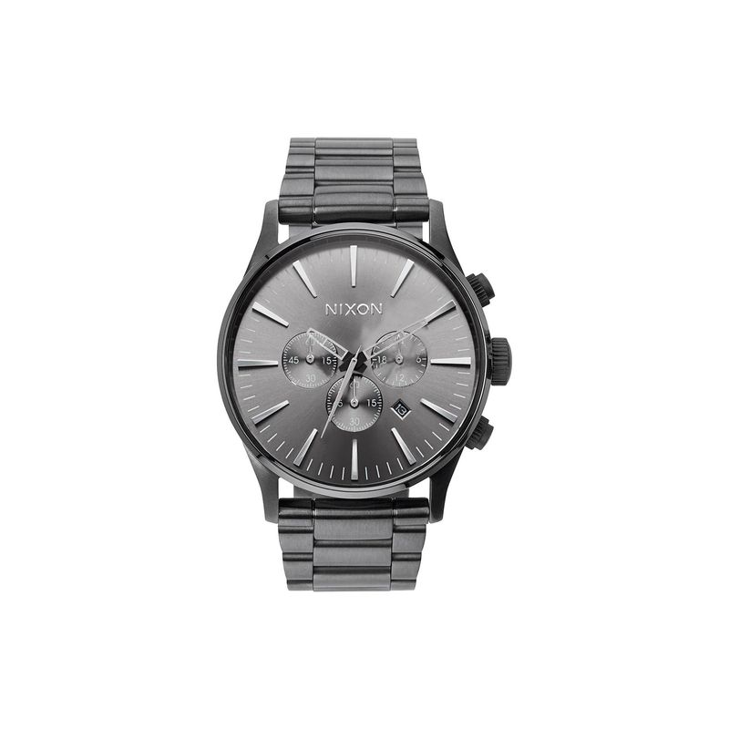 NIXON SENTRY CHRONO WATCH - ALL GUNMETAL