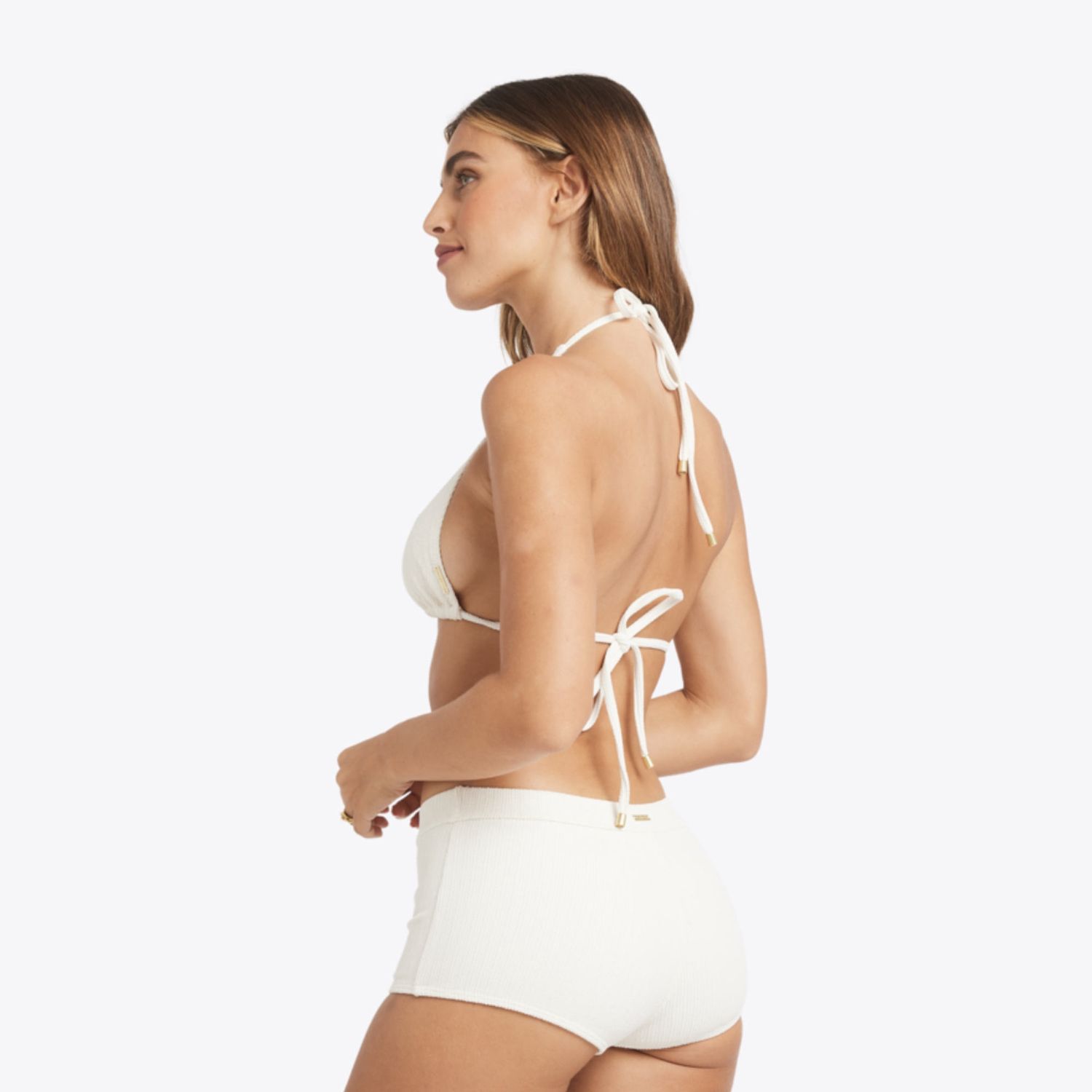 BILLABONG WOMENS SUNRAYS SUMI HALTER TRI BIKINI TOP - SALT CRYSTAL