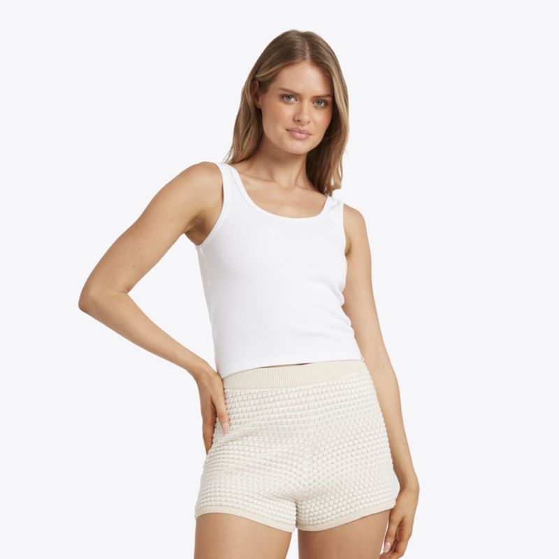 BILLABONG WOMENS SUN BUBBLE STRIPE SHORT - WHITECAP
