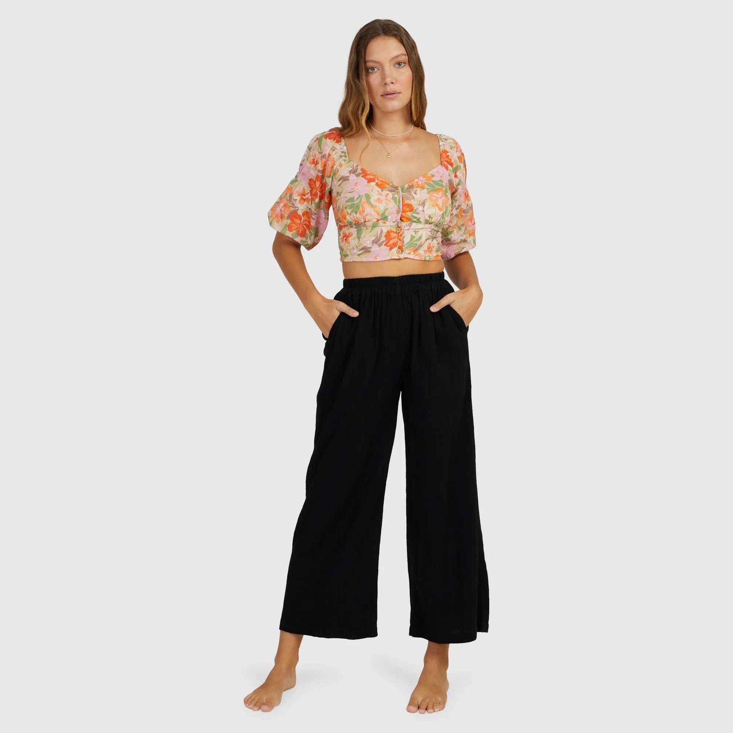 BILLABONG LADIES FOLLOW ME PANT - BLACK