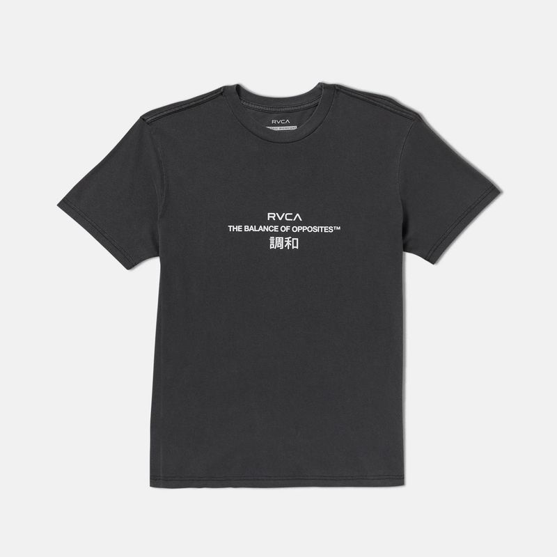 RVCA MENS SIGNAL SS TEE - BLACK