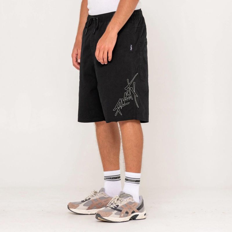 RUSTY MENS WEAR EVA DIY ELASTIC SHORT - BLACK
