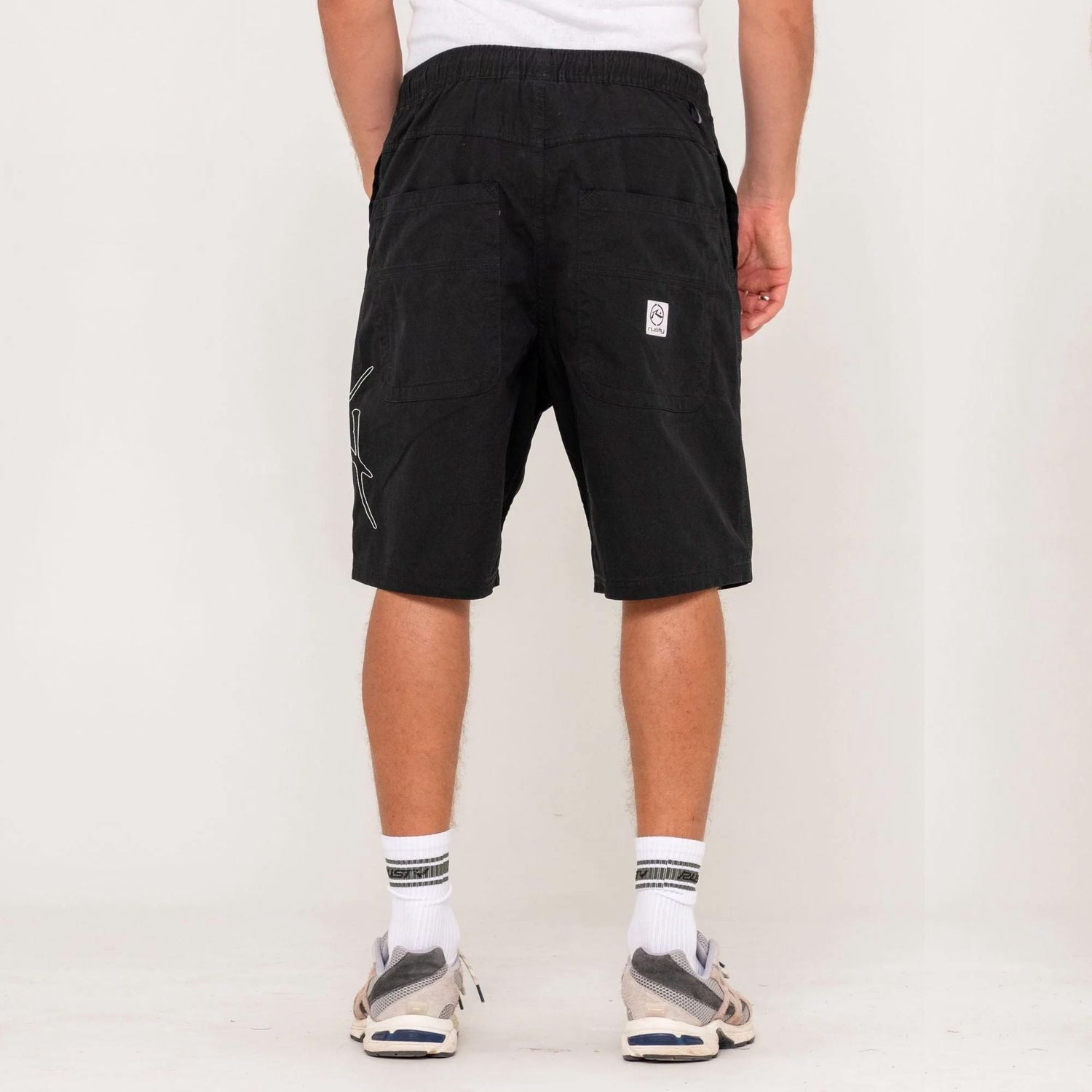 RUSTY MENS WEAR EVA DIY ELASTIC SHORT - BLACK