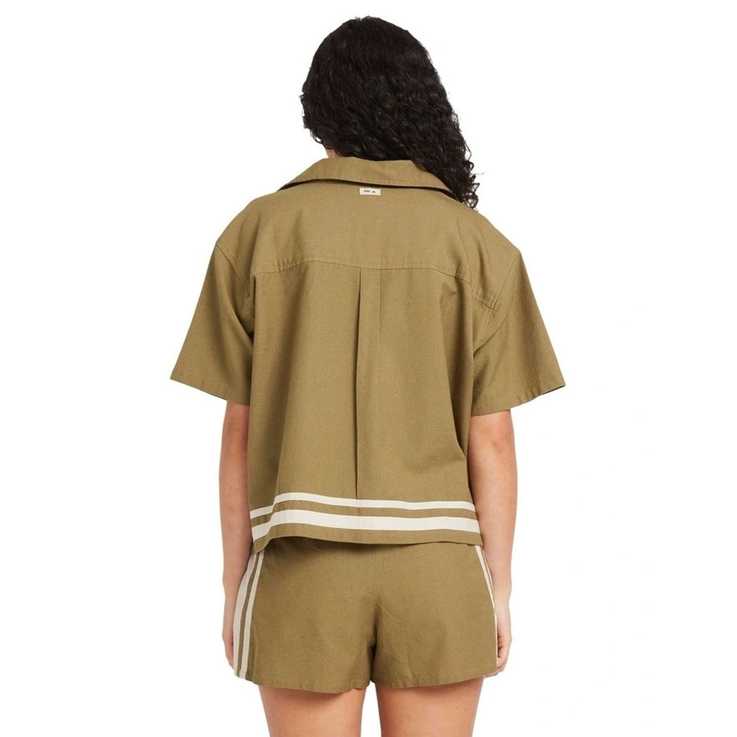 RVCA WOMENS MEL G SS SHIRT - OLIVE