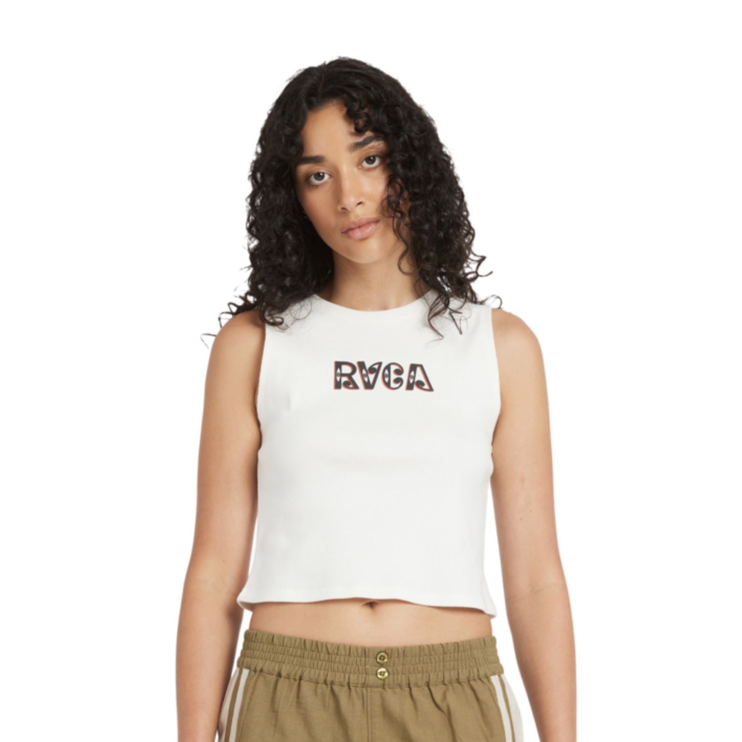 RVCA WOMENS MEL G TANK - STAR WHITE