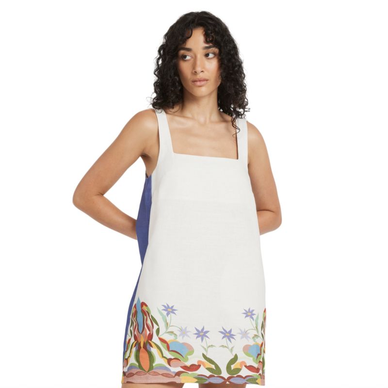 RVCA WOMENS MEL G BAKER DRESS - CERAMIC
