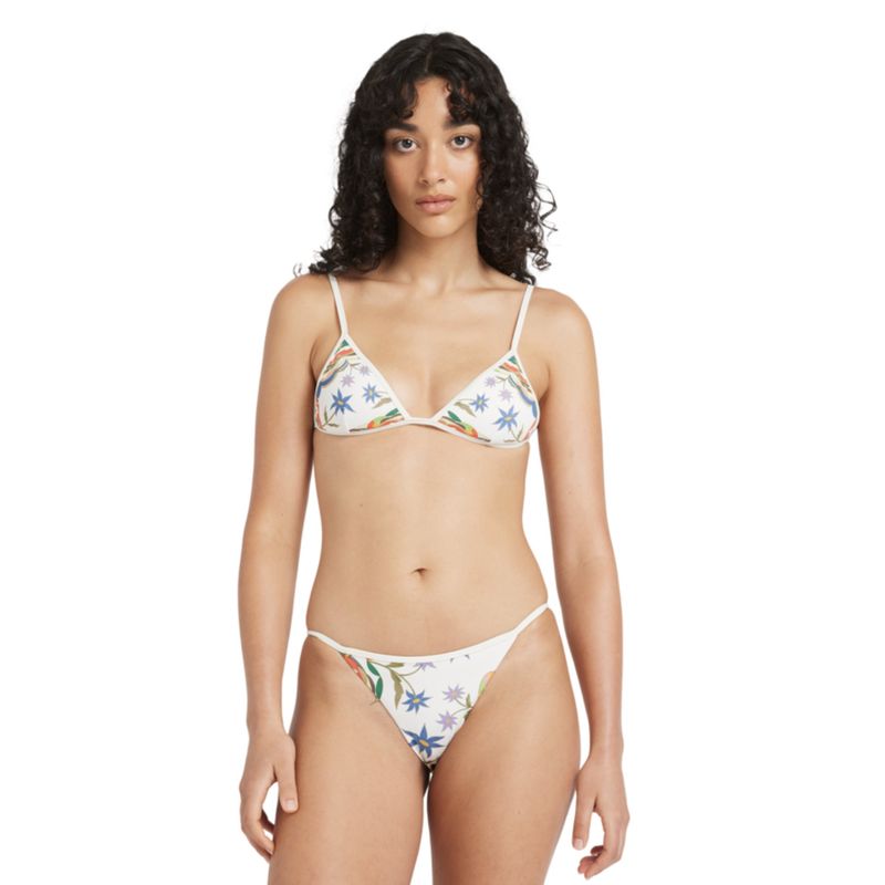 RVCA WOMENS MEL G MEDIUM FRENCH SWIM PANT - ANTIQUE WHITE