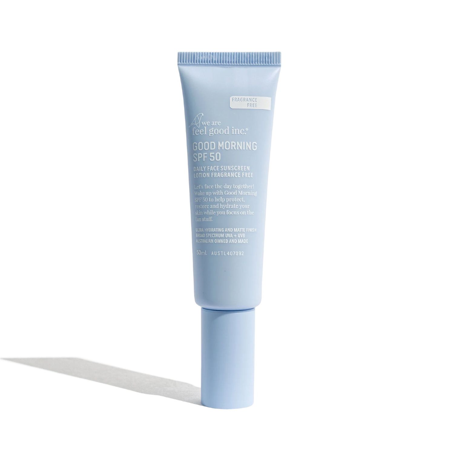 WE ARE FEEL GOOD INC. GOOD MORNING DAILY FACE SUNSCREEN SPF+ - 50ML - FRAGRANCE FREE