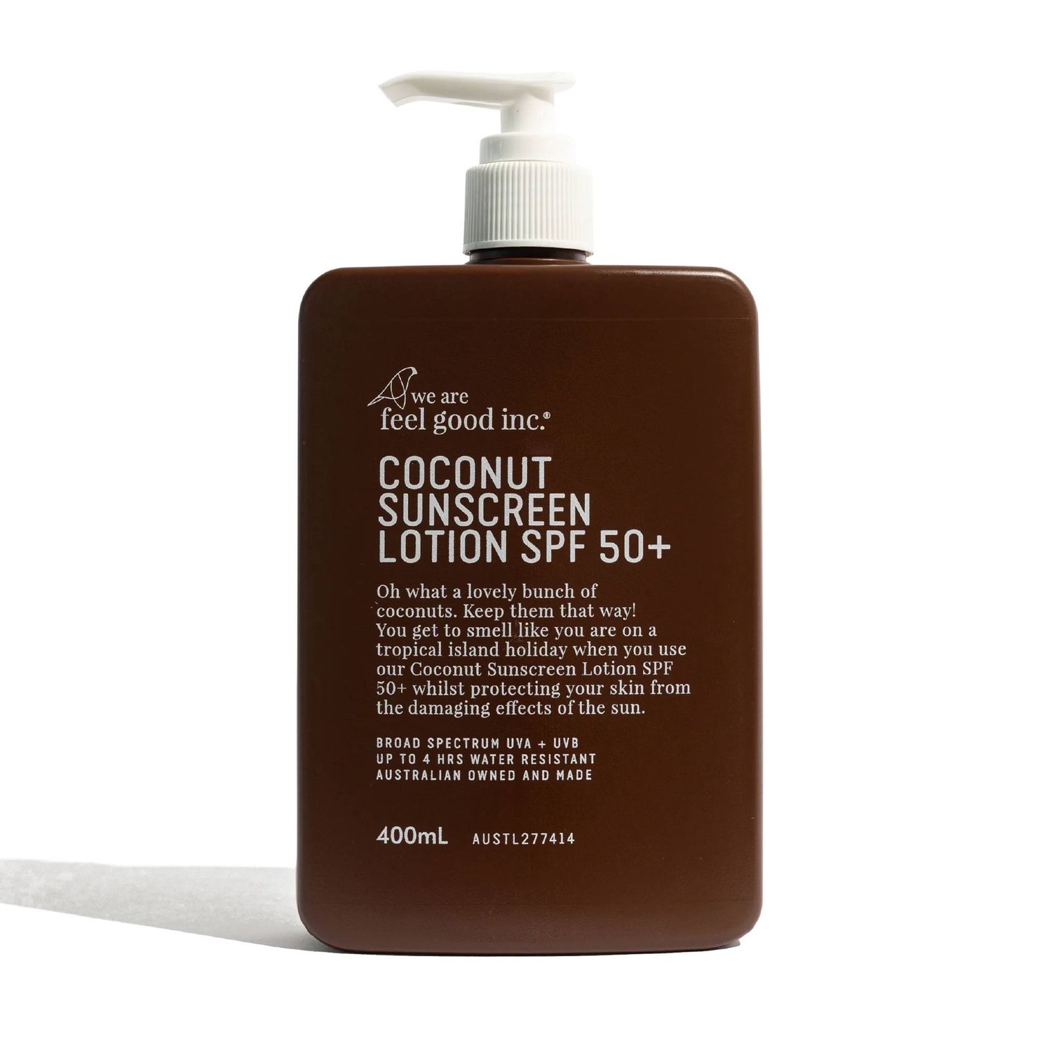 WE ARE FEEL GOOD INC. SUNSCREEN LOTION SPF 50+ - 400ML - COCONUT