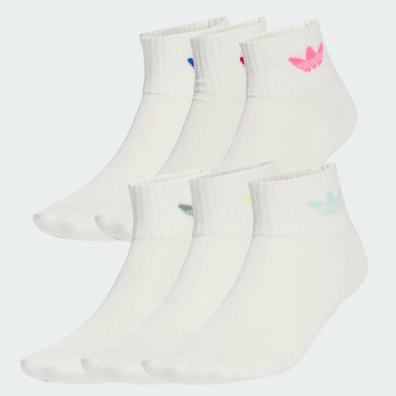 ADIDAS KIDS 6P ANKLE SOCKS- LUCPNK/BETSCA/SIGGNR