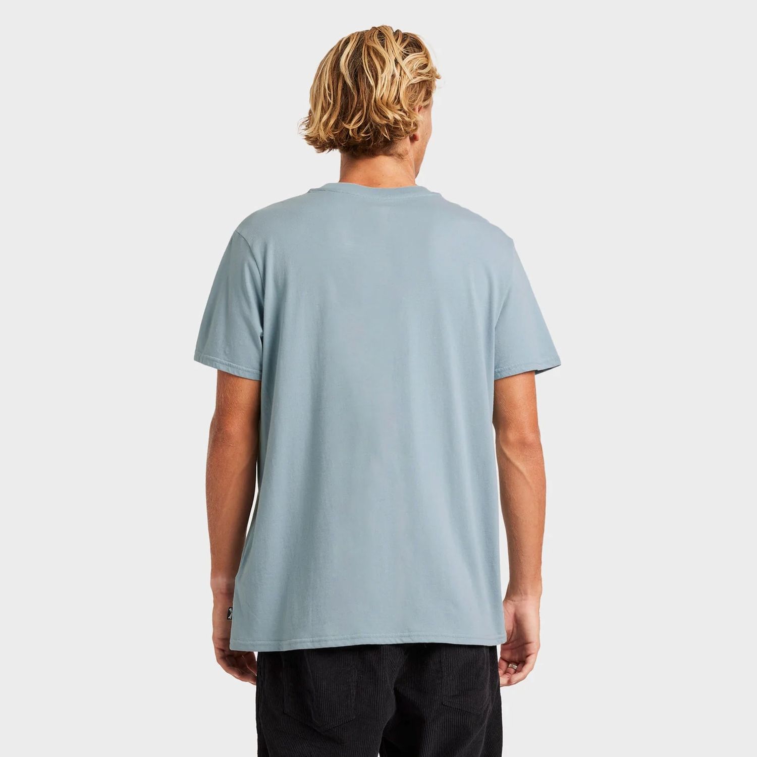 BILLABONG MENS PREMIUM POCKET SS TEE - DUSTY BLUE
