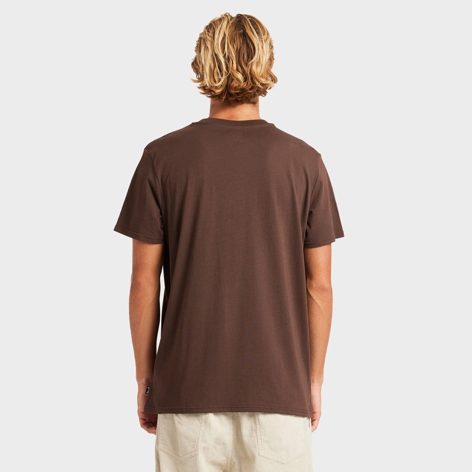 BILLABONG MENS PREMIUM POCKET SS TEE - CHOCOLATE BROWN