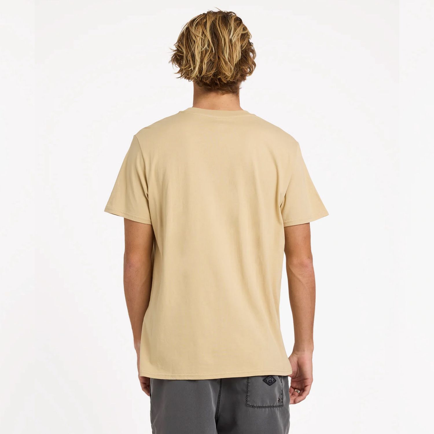 BILLABONG MENS PREMIUM POCKET SS TEE - LIGHT KHAKI