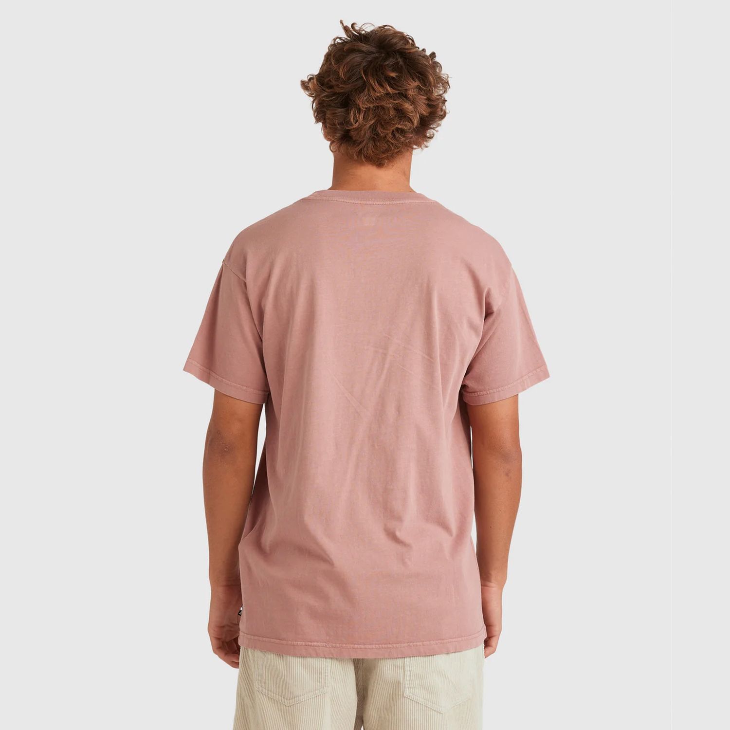 BILLABONG MENS PREMIUM WAVE WASH SS TEE - DUSTY ROSE