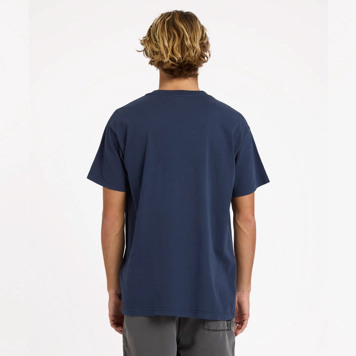 BILLABONG MENS PREMIUM WAVE WASH SS TEE - DUSTY NAVY