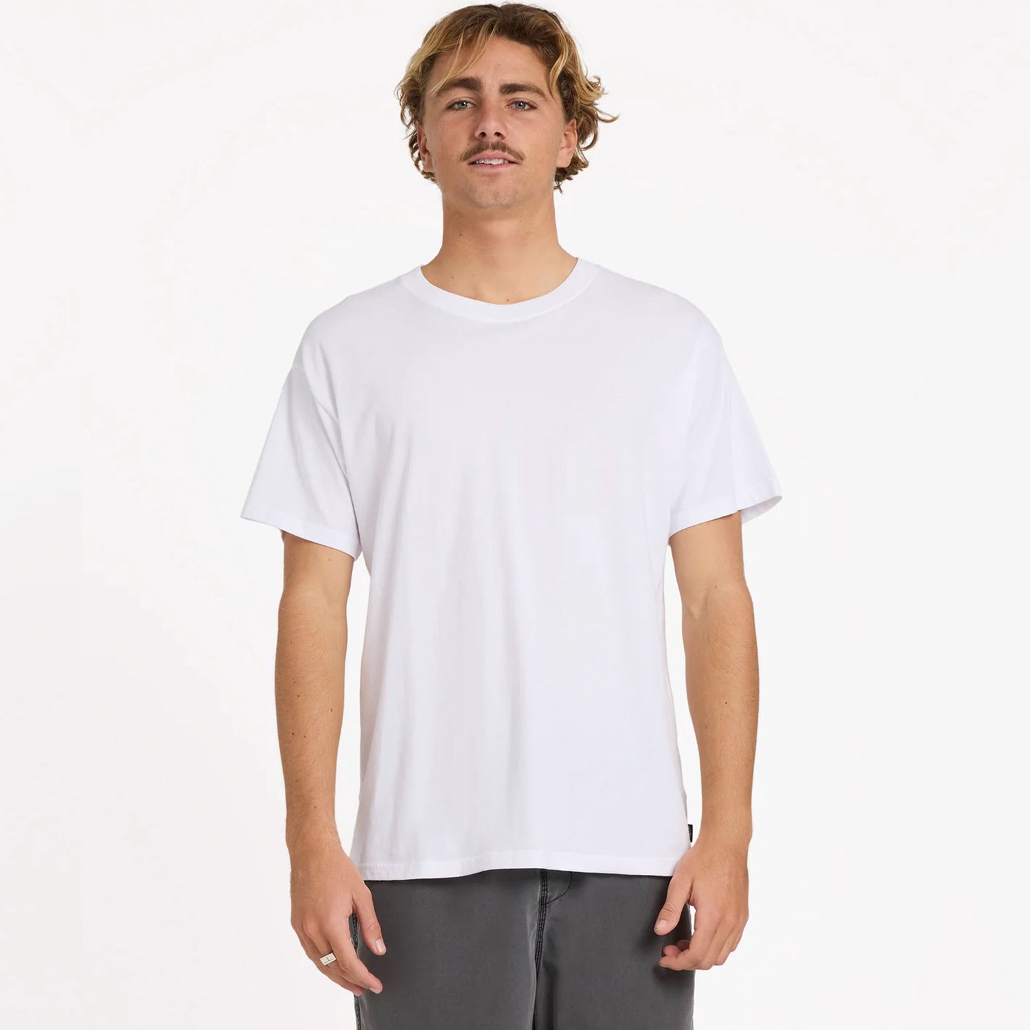 BILLABONG MENS PREMIUM WAVE WASH SS TEE- WHITE