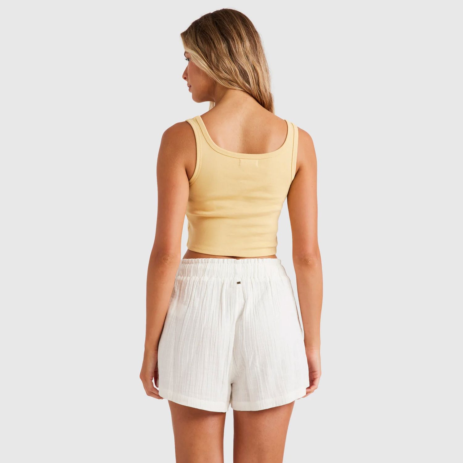 BILLABONG LADIES SUN GODDESS TANK - PALE YELLOW