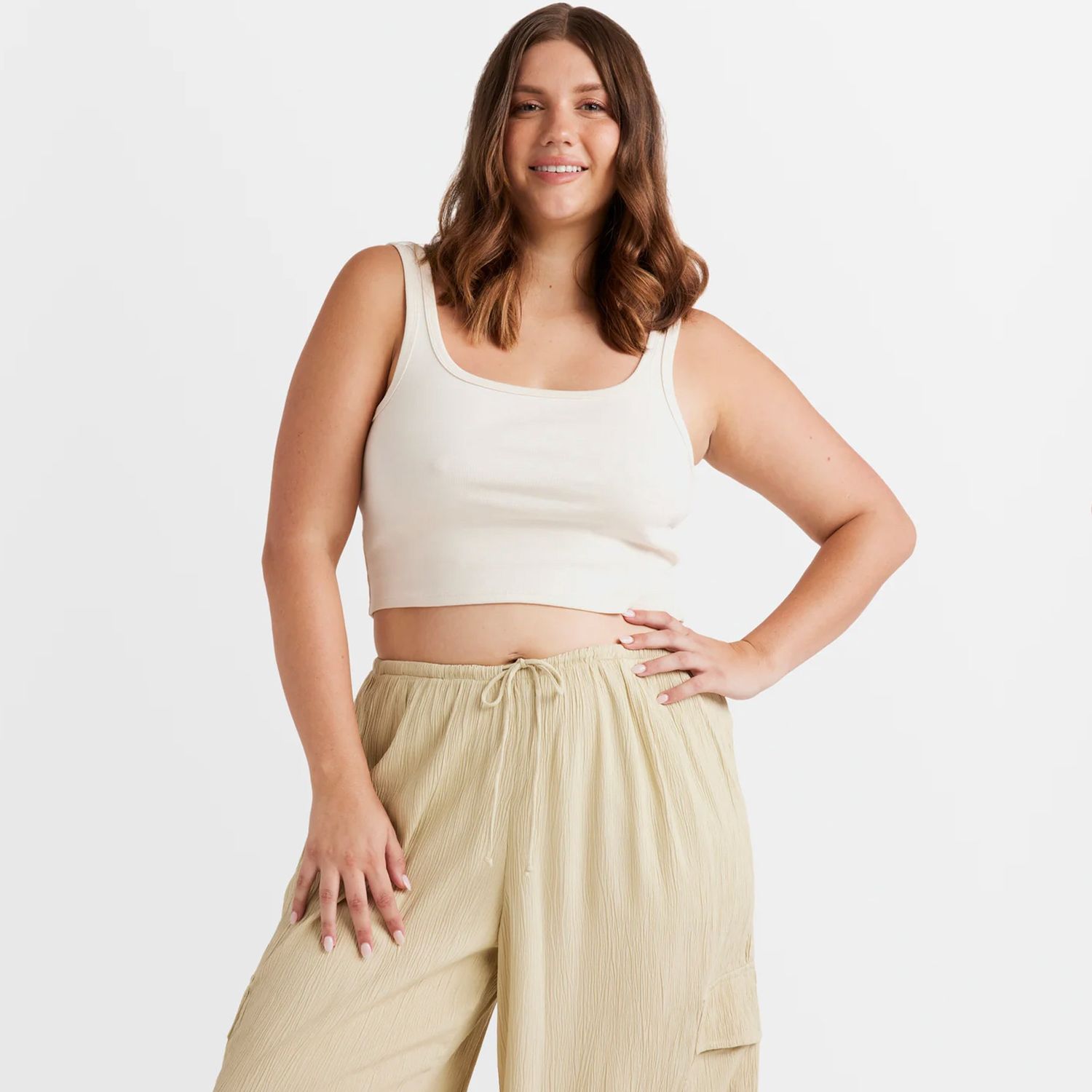 BILLABONG LADIES SUN GODDESS TANK - WHITECAP