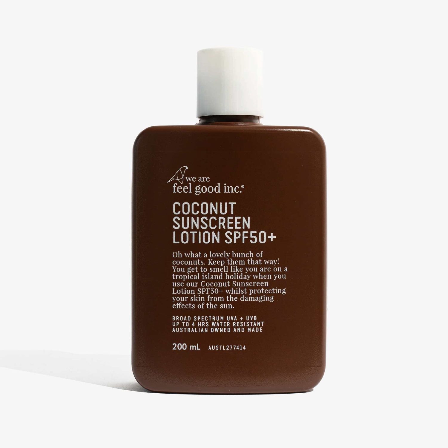 WE ARE FEEL GOOD INC. SUNSCREEN 50+ - 200ML - COCONUT