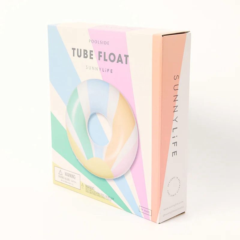 SUNNYLIFE POOL SIDE TUBE FLOAT PASTEL - GELATO