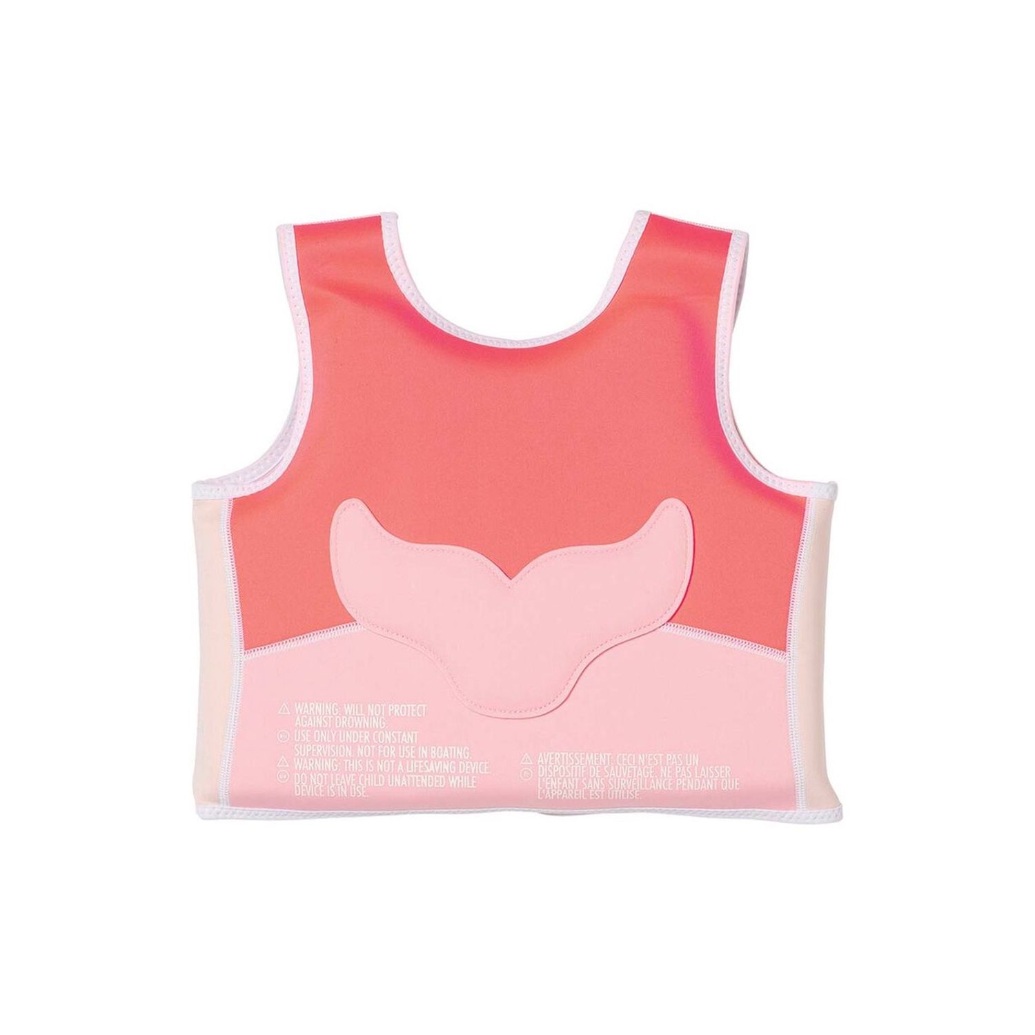 SUNNYLIFE MELODY THE MERMAID SWIM VEST 2-3 - NEON STRAWBERRY