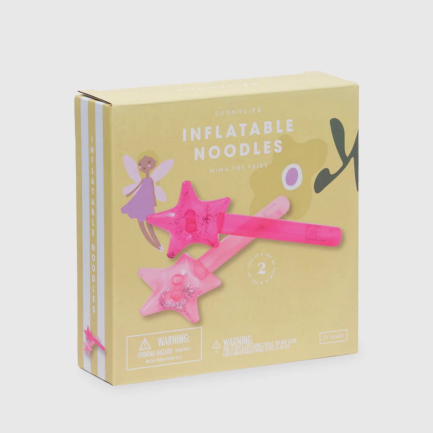 SUNNYLIFE KIDS INFLATABLE NOODLE MIMA THE FAIRY - PINK LEMONADE