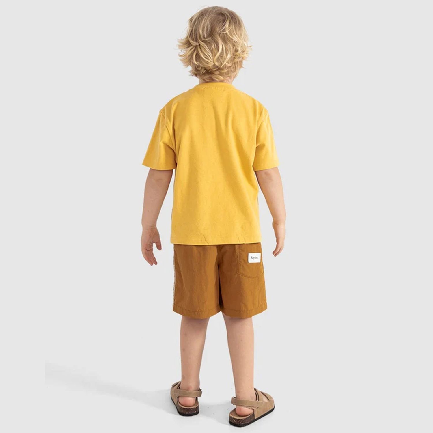 RHYTHM UNISEX KIDS SUN RA SS TEE - SUN YELLOW