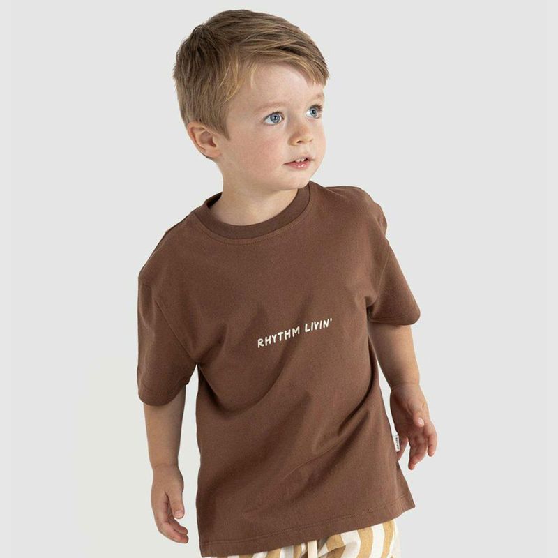 RHYTHM UNISEX KIDS OASIS SS TEE - EARTH