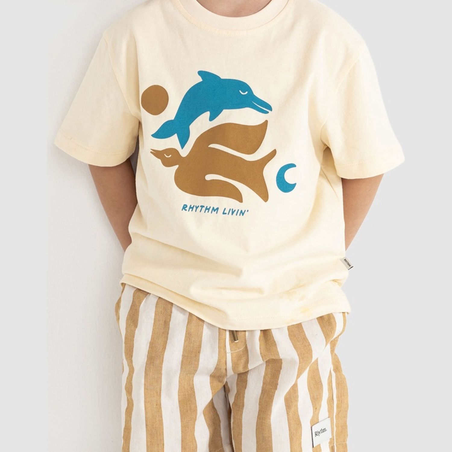 RHYTHM UNISEX KIDS VACATION JAM SHORTS - GOLDEN YELLOW